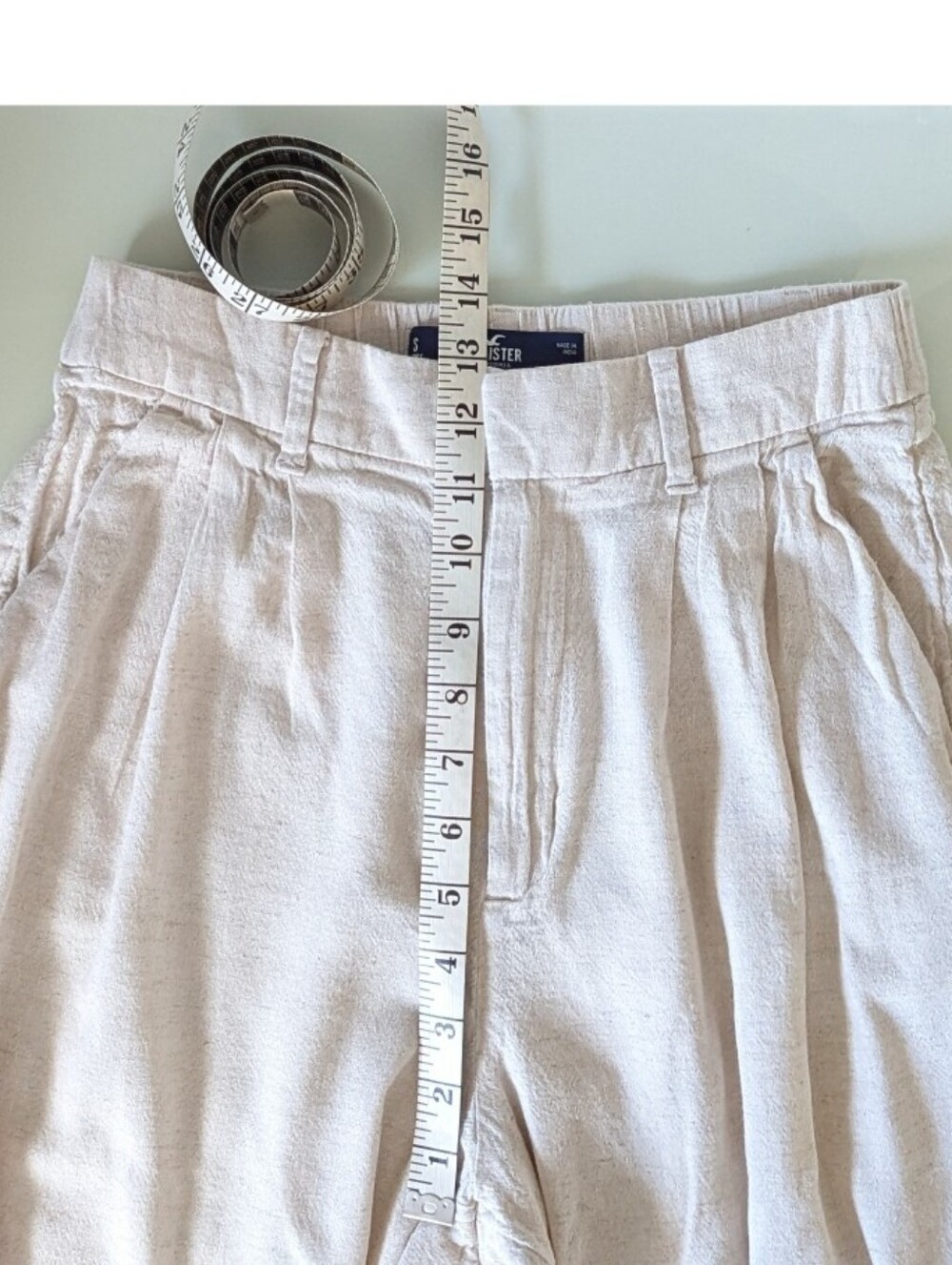 Hollister Ultra High-Rise Wide Leg Linen Pants - Picture 6 of 10